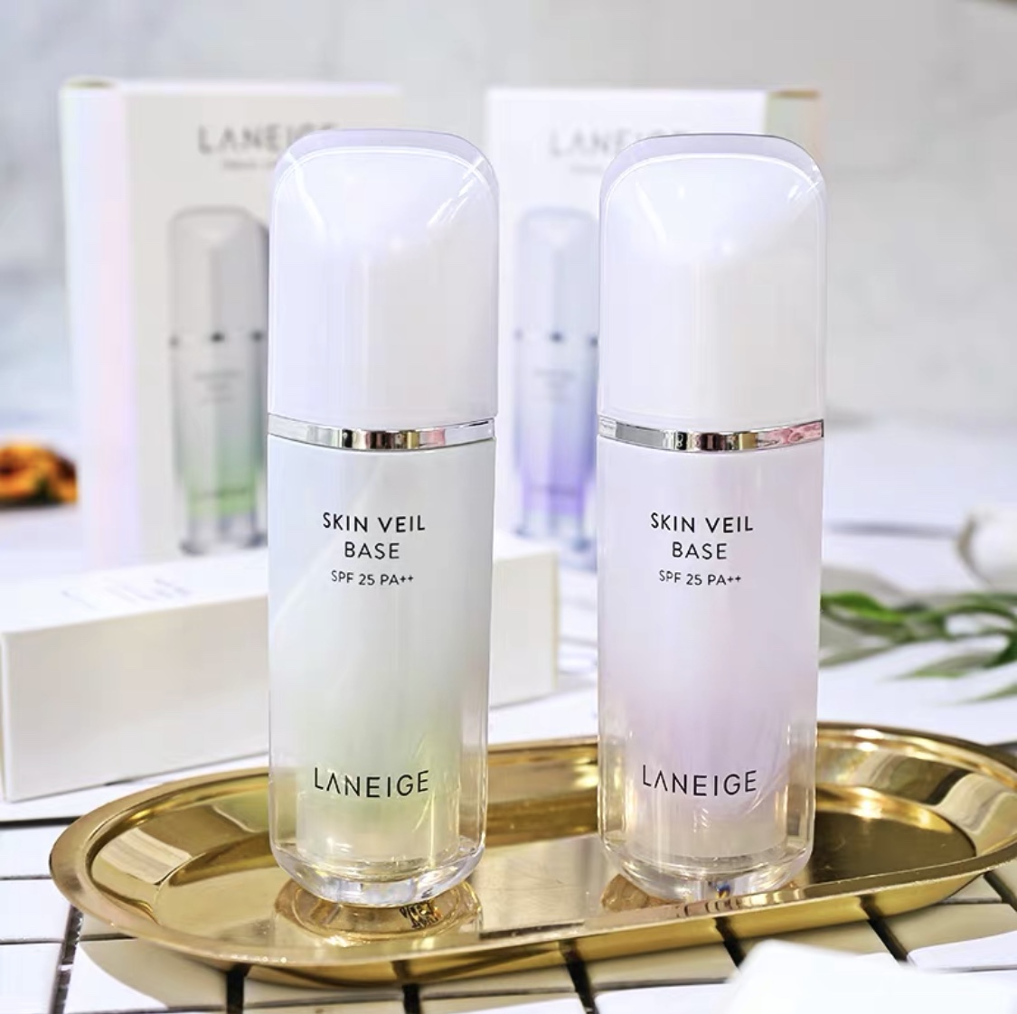 特价现货韩国兰芝_现货 新款韩国laneige兰芝隔离霜紫色绿色打底妆前