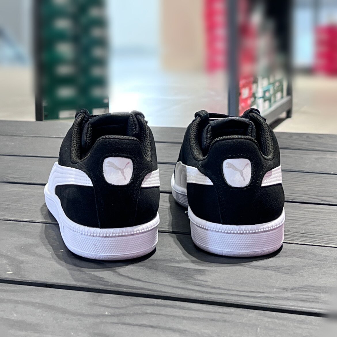 坏蛋的店彪马pumasmash黑白男款翻毛皮低帮经典休闲板鞋361730