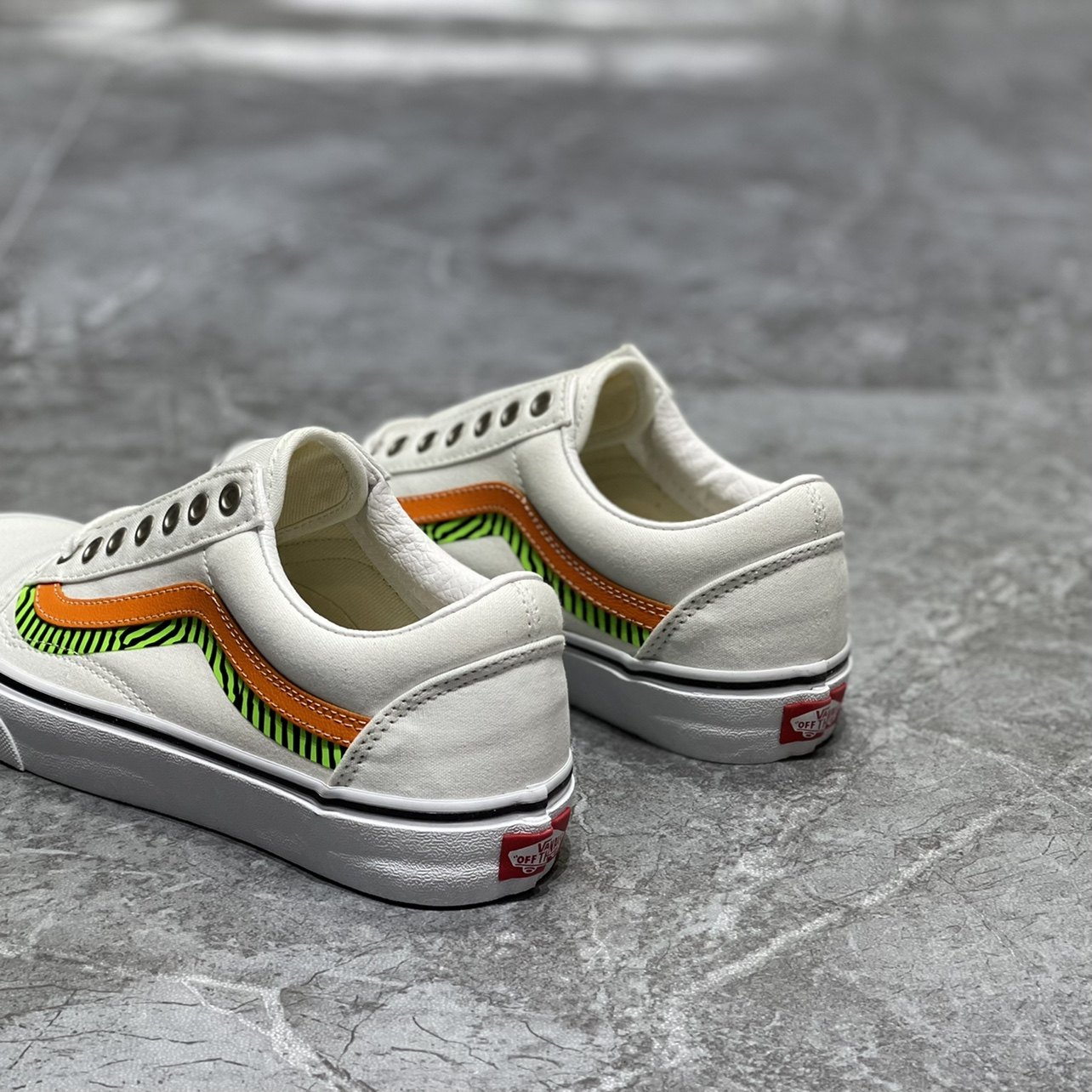 vans范斯低帮白色old skool休闲运动男女子帆布滑板鞋vn0a3wkt4s4