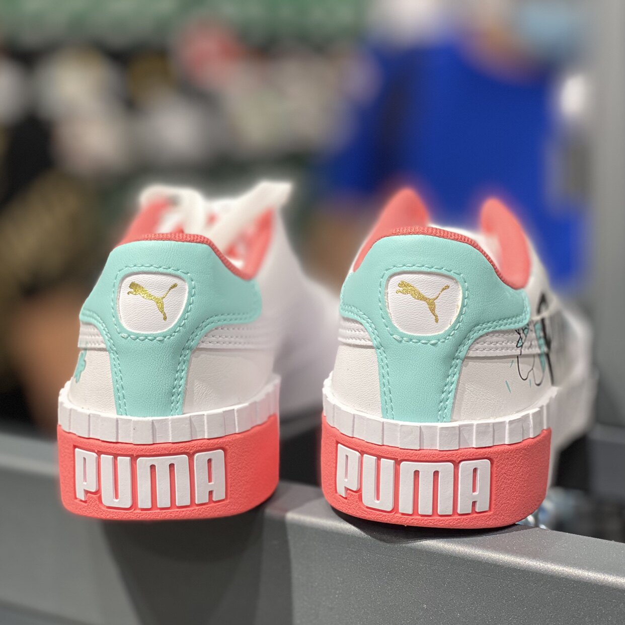 puma/彪马 新款cali独角兽爱心钻石涂鸦板鞋女子低帮休闲鞋381928