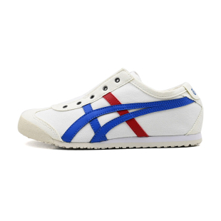 Onitsuka Tiger鬼塚虎童鞋一脚蹬儿童帆布轻便运动鞋1184A085-100