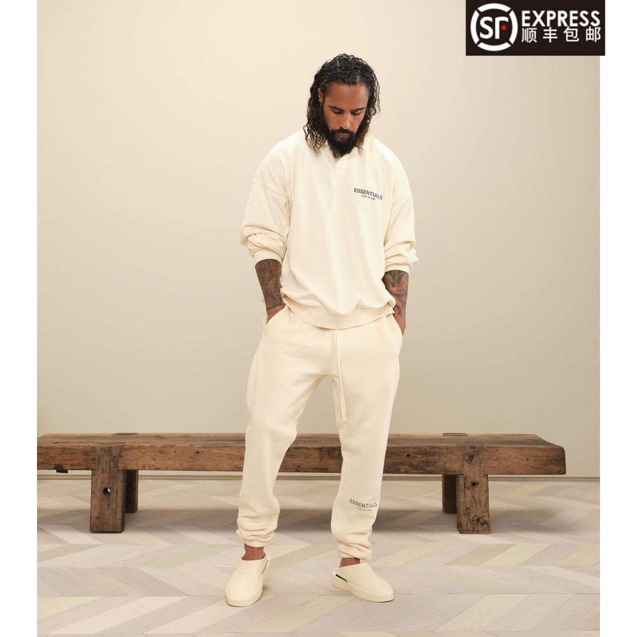 sytm fog复线essentials fear of god风格高街抽绳3m反光休闲长裤