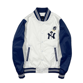 韩国mlbny棒球服情侣款男女学生正品春秋新款刺绣印花薄款外套潮
