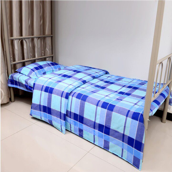 员工宿舍床 单人_学生员工宿舍床单 被罩 枕套单人三件套 上下铺床三