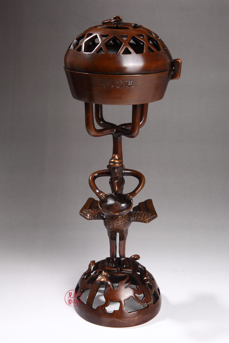 见素香坊 陈巧生制四象博山炉 铜炉