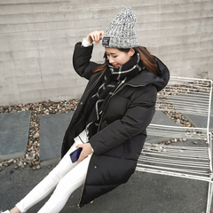 羽绒棉服面包服女中长款韩版显瘦2016新款冬季韩国学院风过膝棉衣