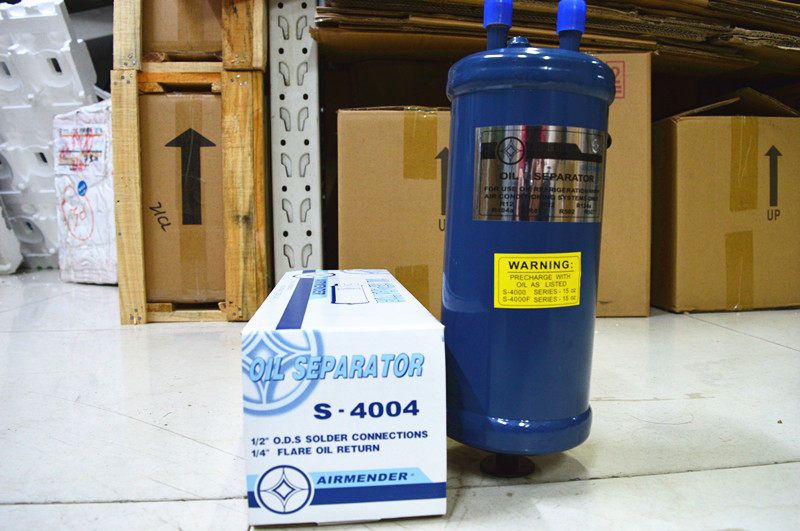 全新 冠亚油分离器 空调冷库机组配件冷媒 制冷油分 s-4004s