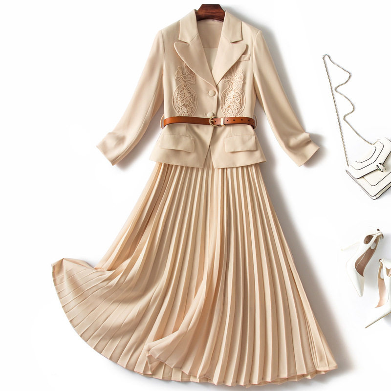 冷淡系女装高级套装民国小洋装轻奢高定夏装国际大牌两件套一整套