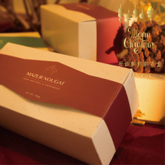 木马逐风手工牛轧糖圣诞礼盒425g台湾牛轧糖圣诞礼物零食礼盒