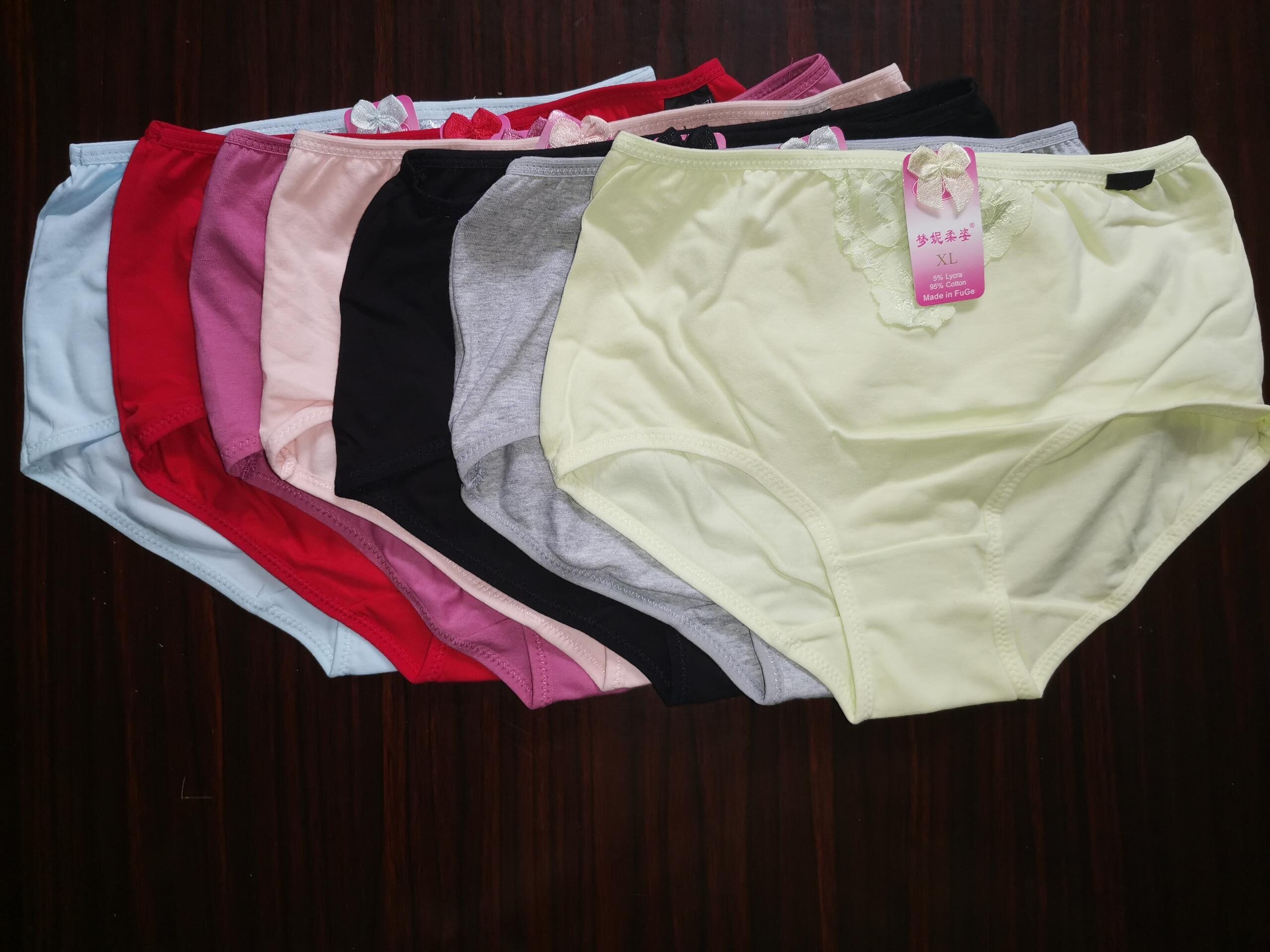 梦妮柔姿女士抗菌无痕简约少女薄款中腰内裤008d