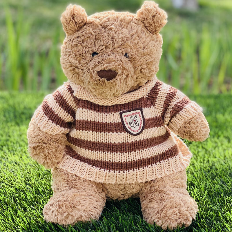 英国jellycat熊 巴塞罗那熊衣服胖胖熊泰迪熊bartholomew熊娃衣