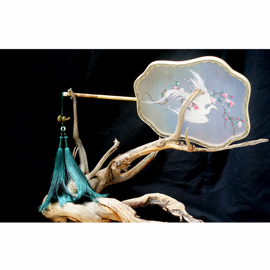 原创扇坠配饰旗袍压襟挂件中式挂坠古风团扇坠笛穗荷包穗流苏