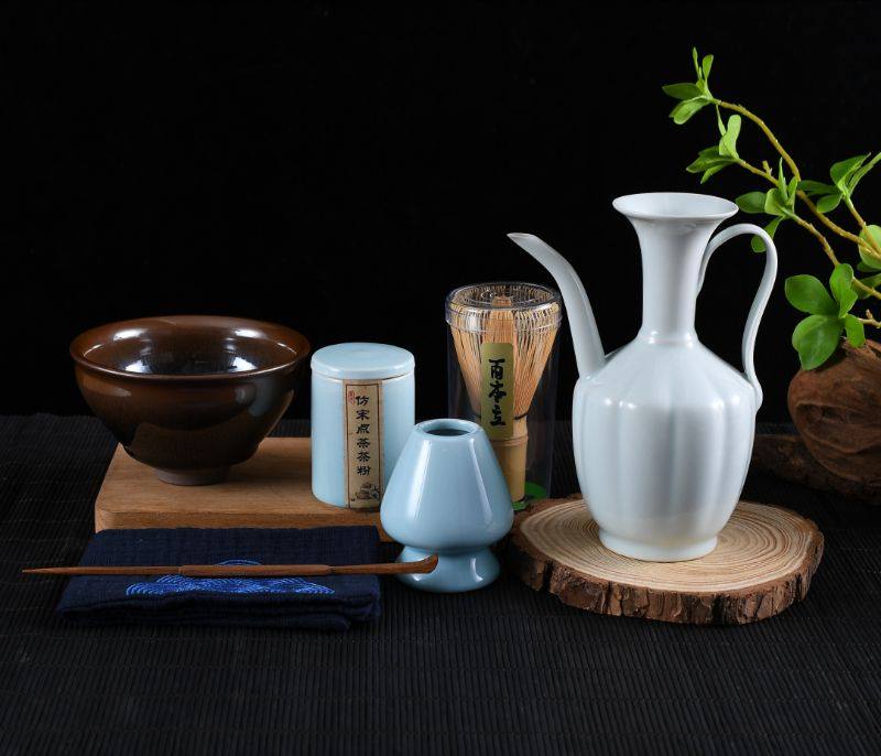 宋代点茶茶具套装茶粉茶盏点茶礼盒套