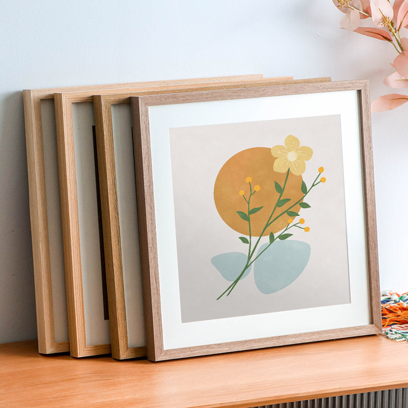 字画装裱框实木