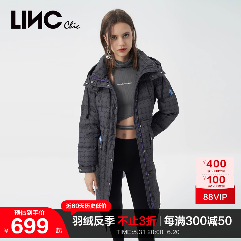 LINCCHIC金羽杰羽绒服女复古