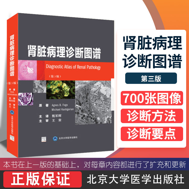 肾脏病理诊断图谱 第3版 病理学诊断图谱 医学书籍 迈克 卡什加里安