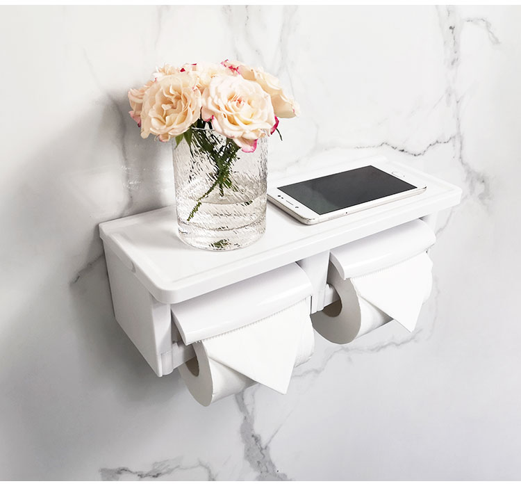 防水纸巾盒厕所卷纸器创意厕纸架免打孔壁挂式酒店家用卫生纸盒