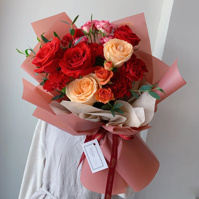 情人节韩式小花束向日葵混搭鲜花速递同城配送上海颁奖活动花束