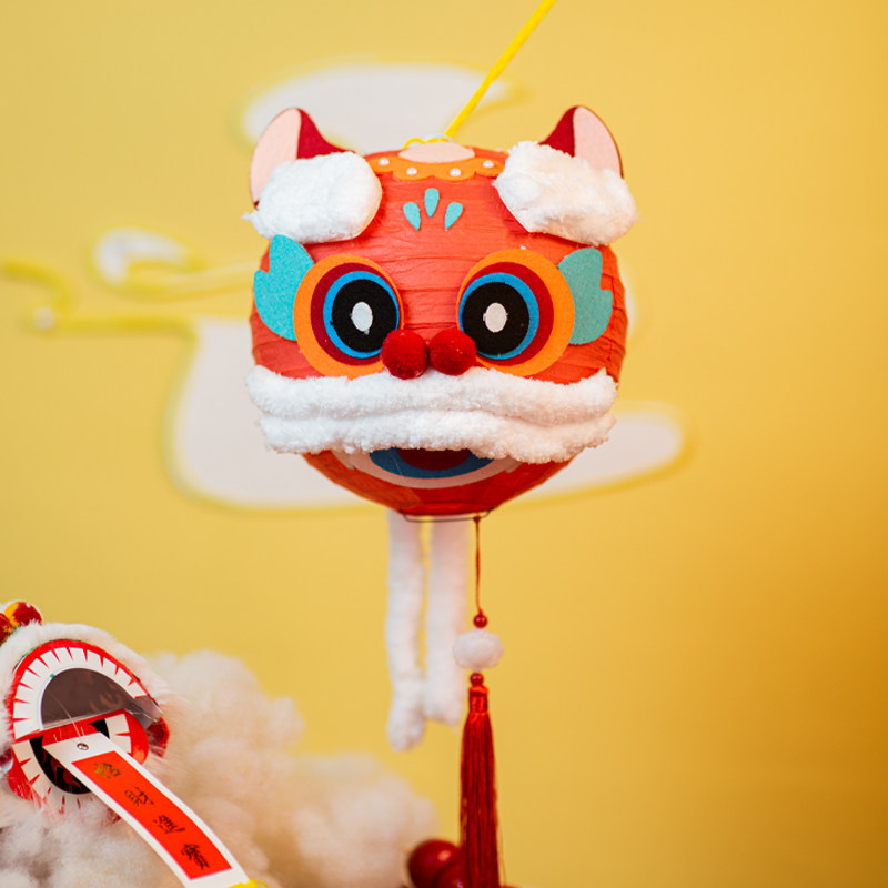 醒狮灯笼手工diy