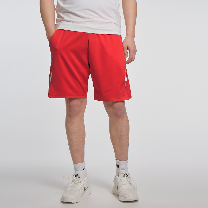 寻路人运动新款男士网球服男速干成人跑步短裤五分裤休闲红色裤子