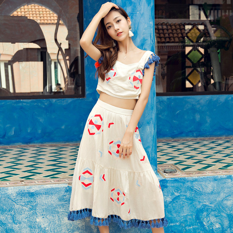女夏新款时尚民族风女装泰国风情裙子优惠券