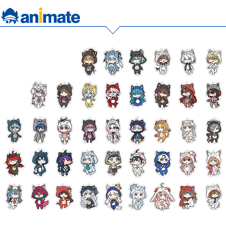 新品【现货】virtuareal 亚克力钥匙扣 bw先行 animate