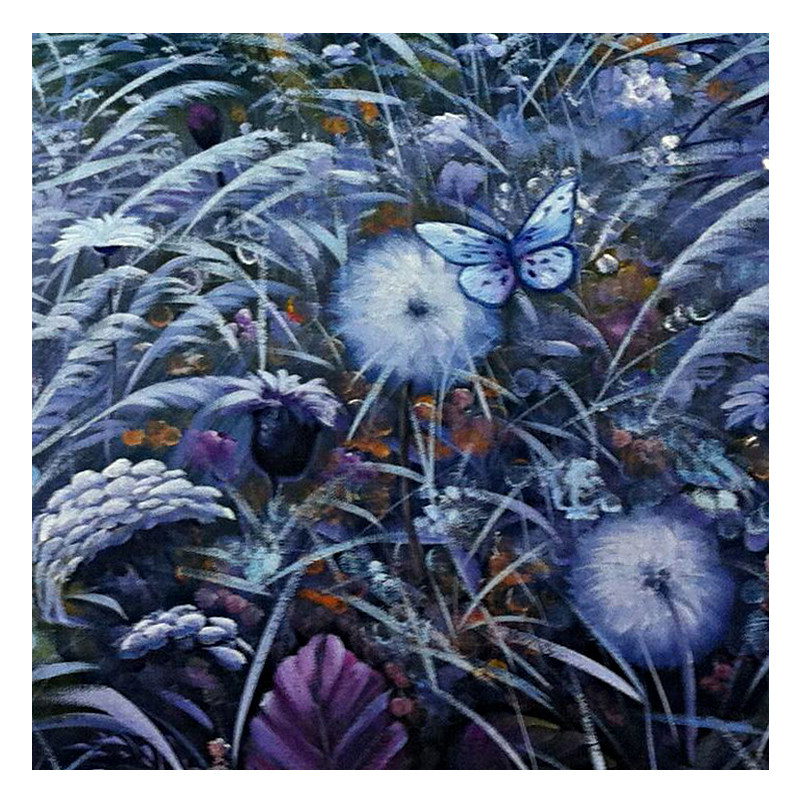 吴非 作品《花丛寻梦》布面油画