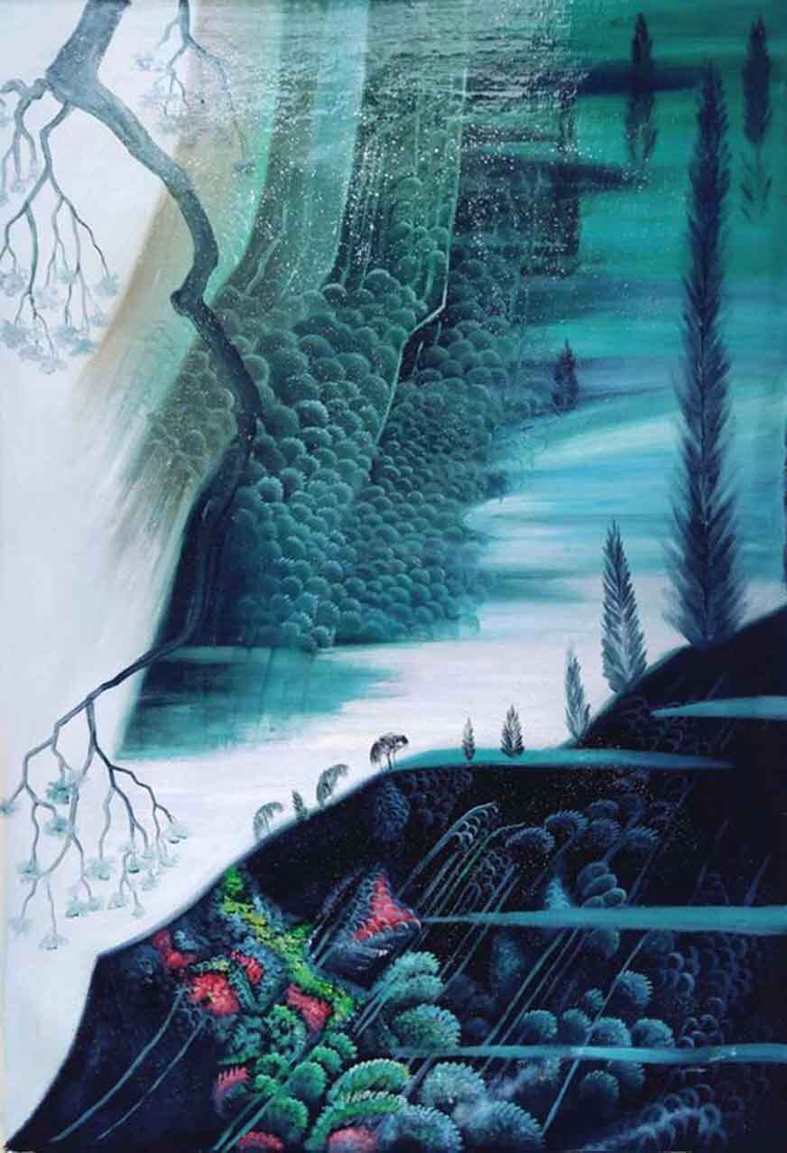 吴非 作品《步步高升》布面油画