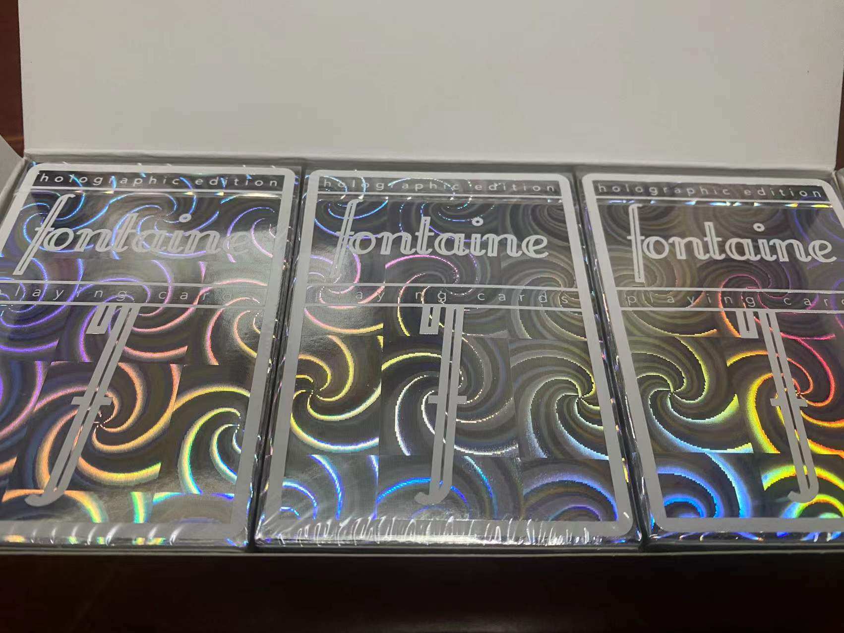 holov2fontaine 螺纹螺旋炫彩方丹 全息方丹v2 进口收藏花切扑克