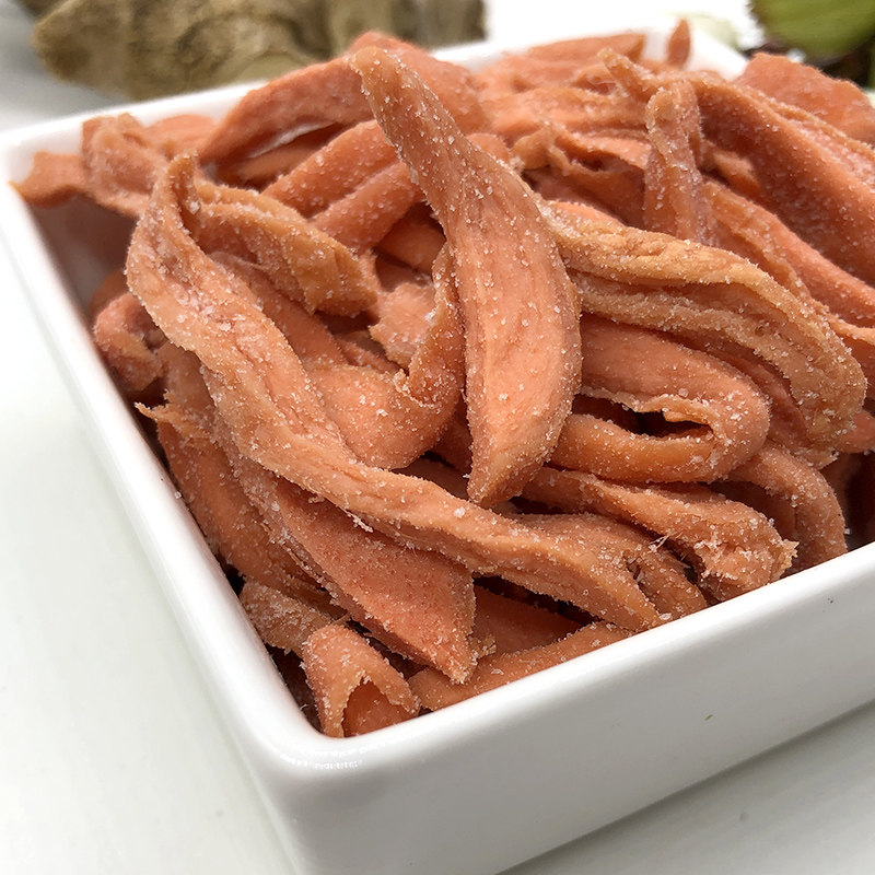 金梅姜丝250g咸姜丝咸辣生姜条盐姜泡茶泡水即食姜片袋装红姜零食