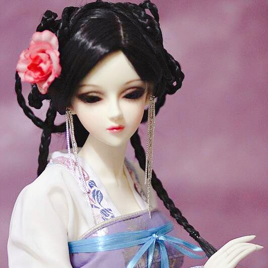 古装盘发编发教程叶罗丽娃娃芭比可儿心怡男女古代发型diy扎发优惠券