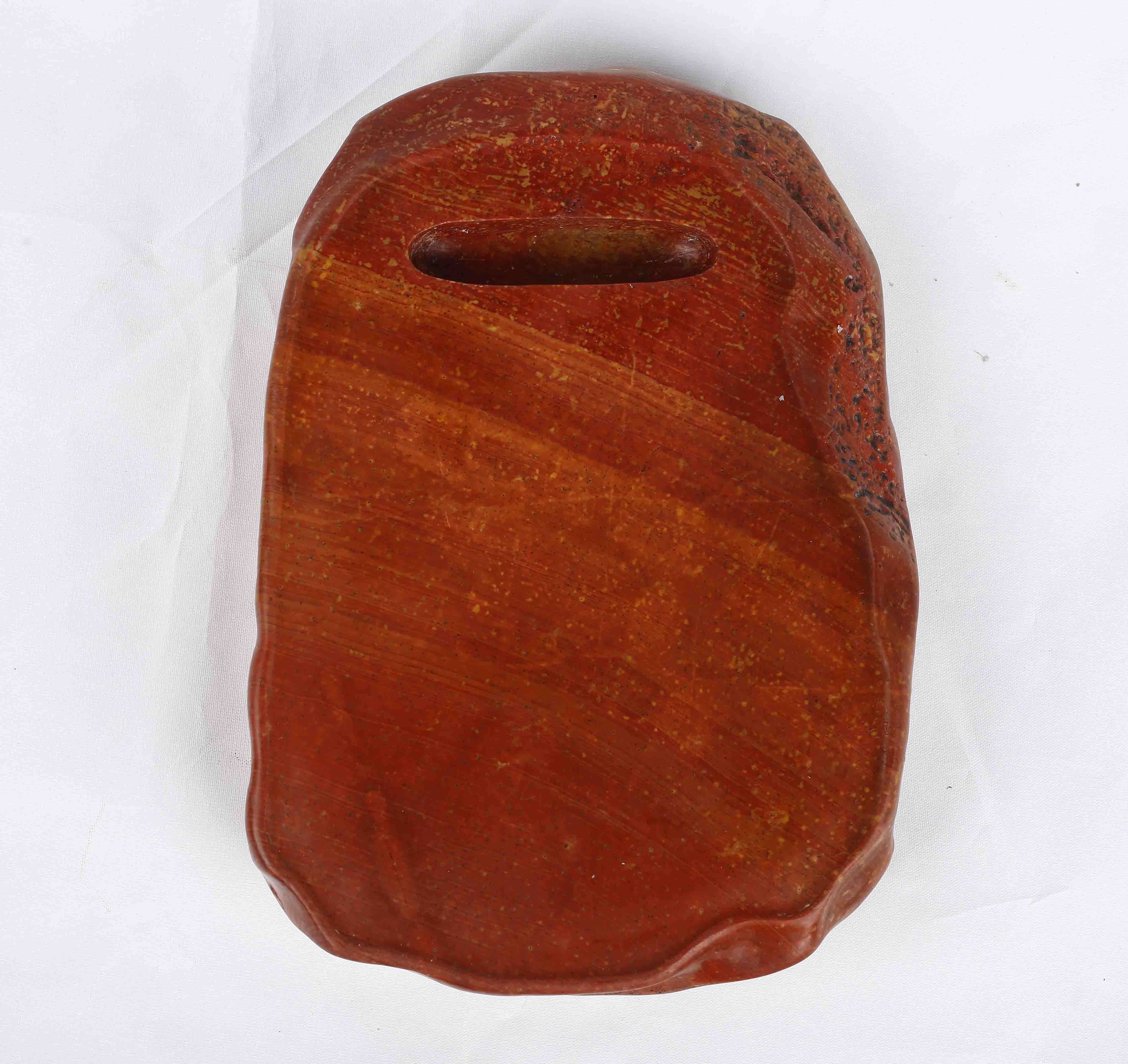 秋山行旅一指池砚非遗青州红丝砚文化精品老坑文房雅玩收藏礼品