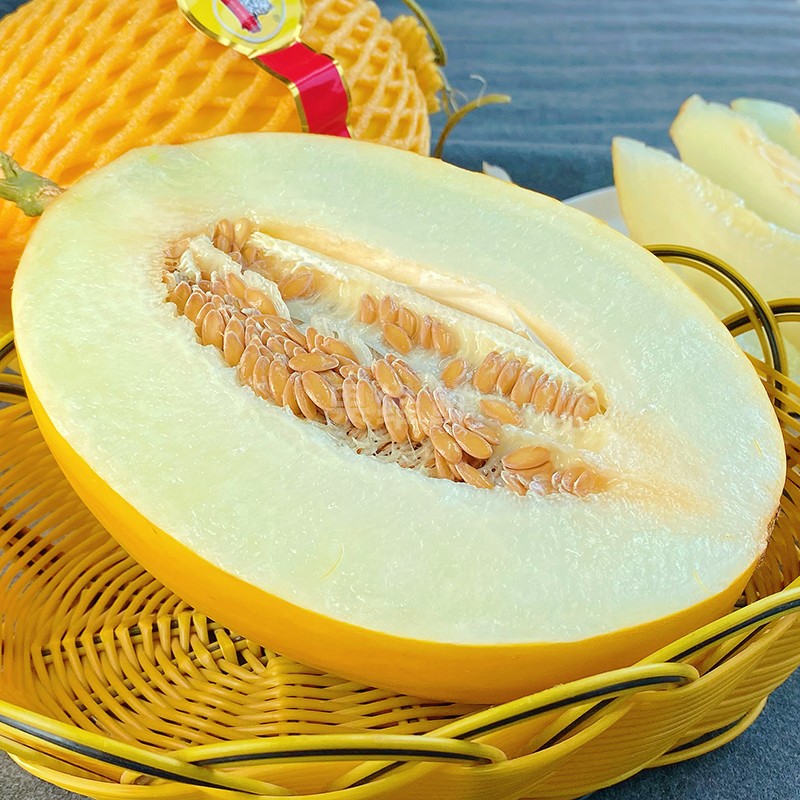 海南王品哈密瓜 1颗 约2.0斤 新鲜水果蜜瓜 甜瓜 口感似冰糖一样