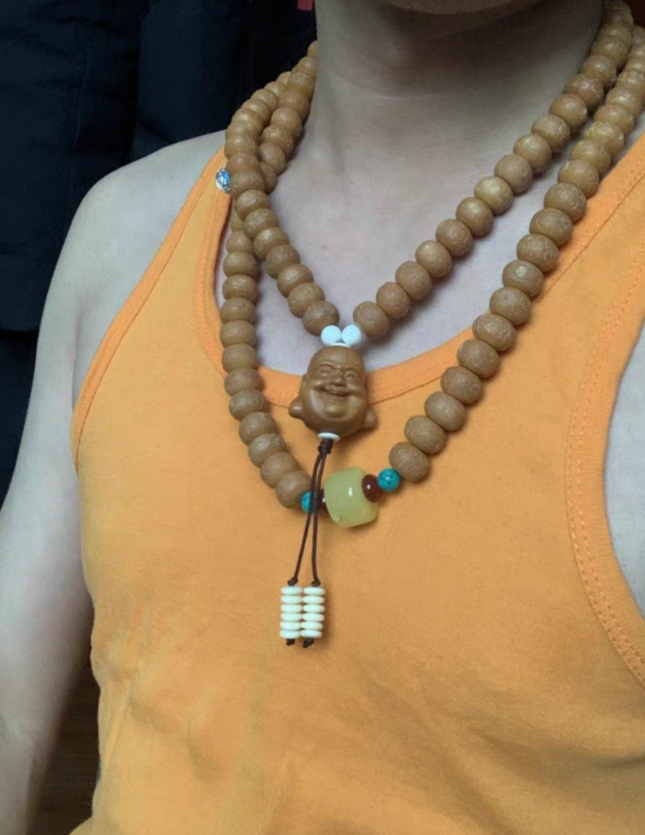 李景亮同款精挑尼泊尔凤眼菩提藏式108颗念珠脖挂佛珠