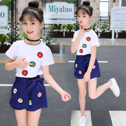 童装女童套装夏装2018韩版时髦套装时尚儿童