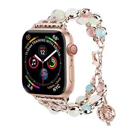 适用applewatch4表带夜光手镯iwatch4/3/2/1代表带创意潮首饰款女生款38mm42mm