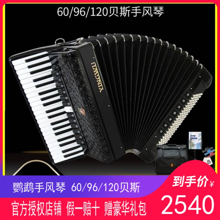 鹦鹉手风琴考级演奏初学贝斯三背带