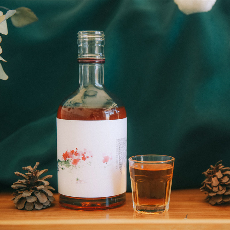 诗酒田园 杏子酒 熟透的黄杏纯汁酒桃花酒颜值网红杏子果酒礼品酒