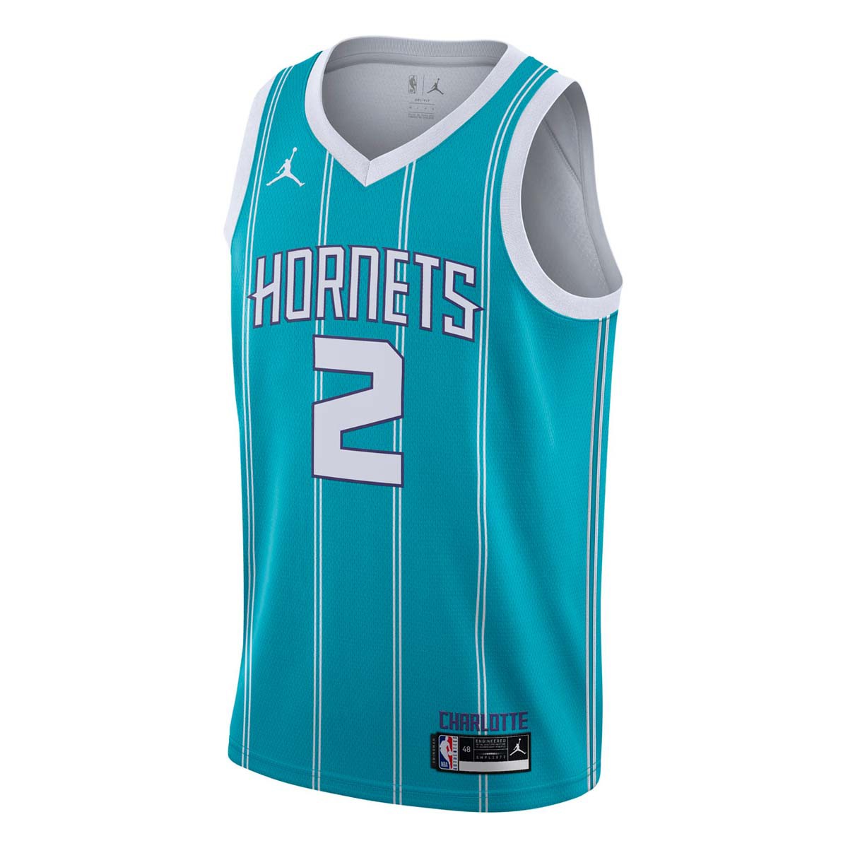 代购正品jordan夏洛特黄蜂队 lamelo ball#2 swingman 球衣