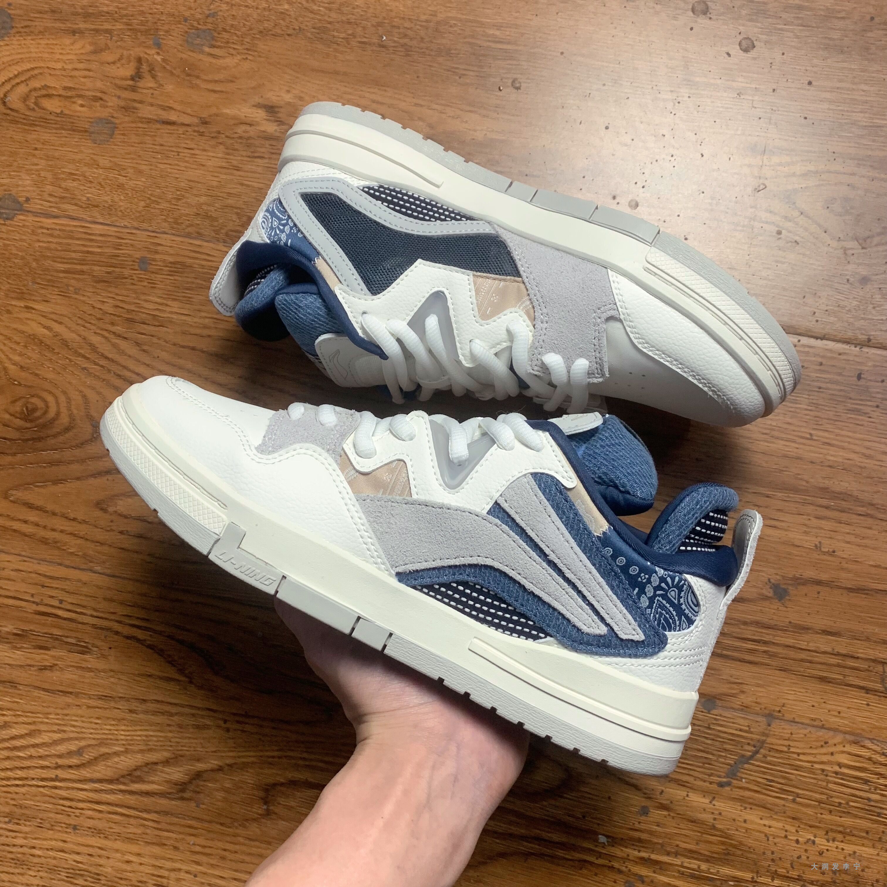 专柜李宁2023款白生胶红白惟吾pro运动文化休闲鞋aect009/025/005