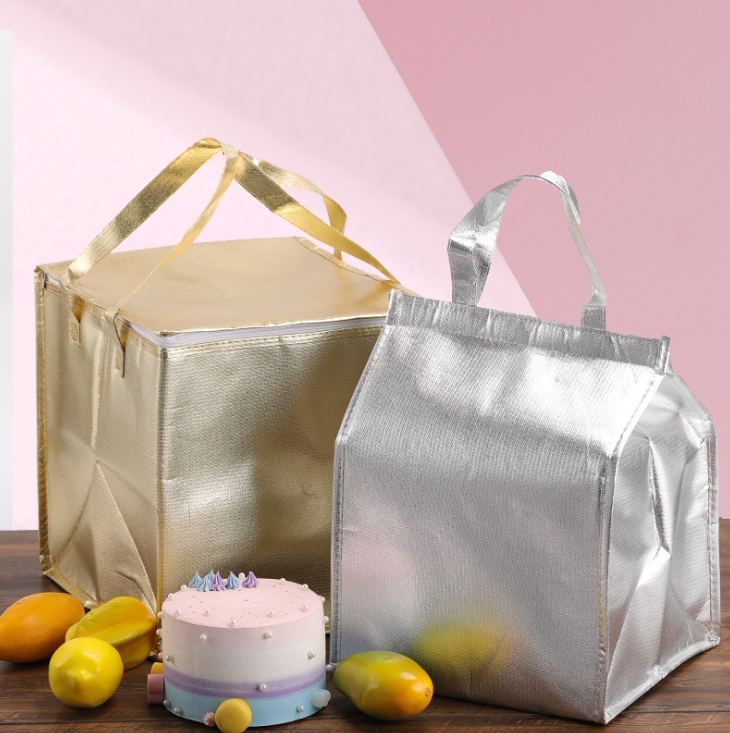 6810寸金色手提蛋糕冷藏铝箔保温袋 券后6.9元包邮
