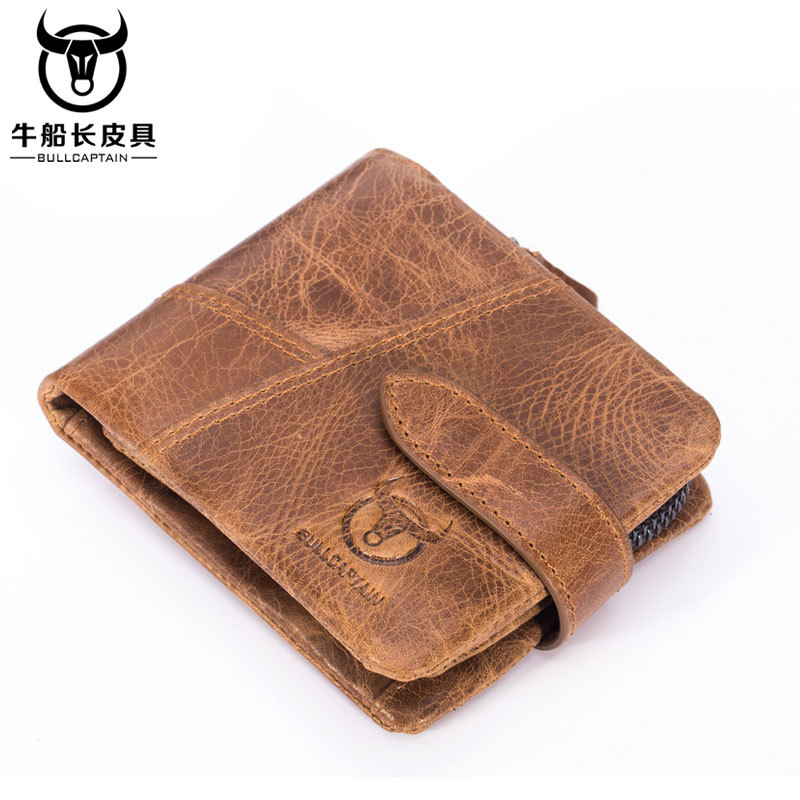 Captain wallet genuine leather Cross section Buckle Youth Retro leisure time cowhide multi-function Driver's license Coin Walletin the Leather/Lady bags/Men's bag, Wallet category - from Buy2taobao.com to provide professional Taobao agent buy service
