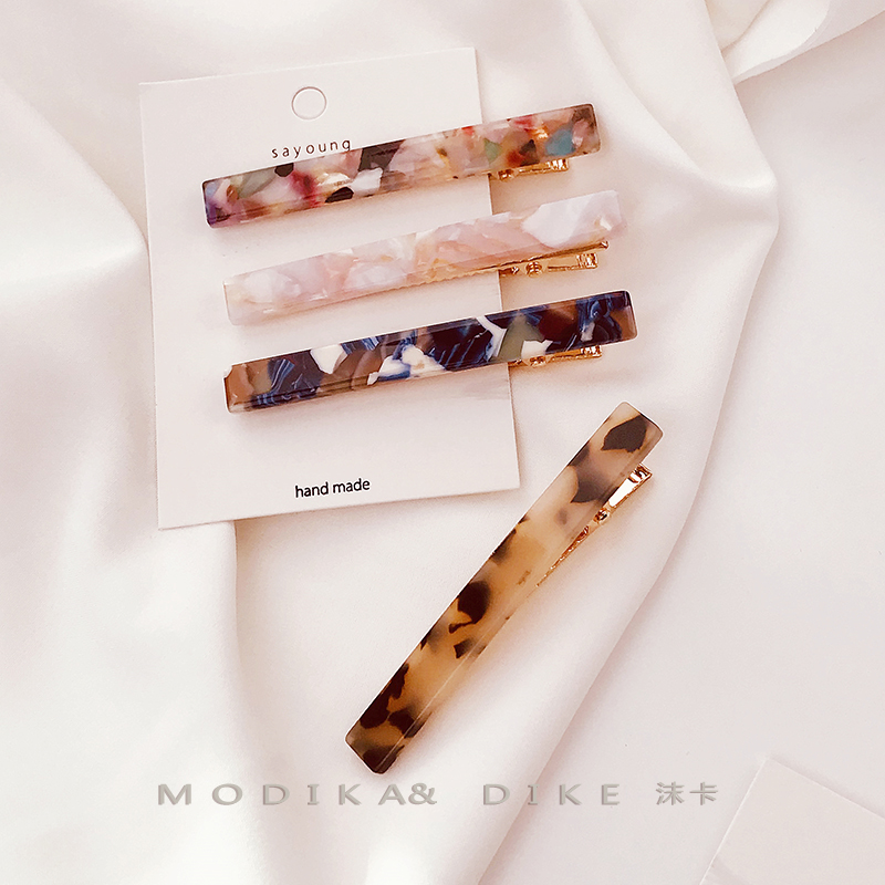 Spring new pattern Bangs Hairpin Acetic acid board Card issuance Edge clamp the republic of korea Hairdressing Clamp Word folder Head ornamentin the Accessories/Fashion Jewelry, Hair Accessories category - from Buy2taobao.com to provide professional Taobao agent buy service