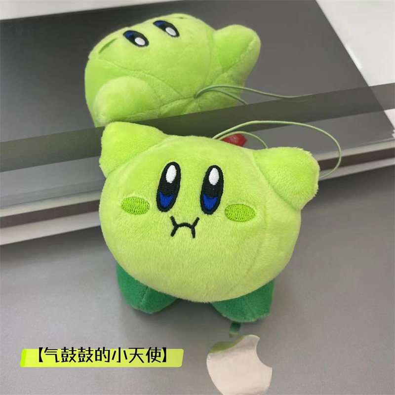 日系绿色星之卡比包包挂件毛绒可爱公仔钥匙扣菜比挂饰吊饰礼物萌