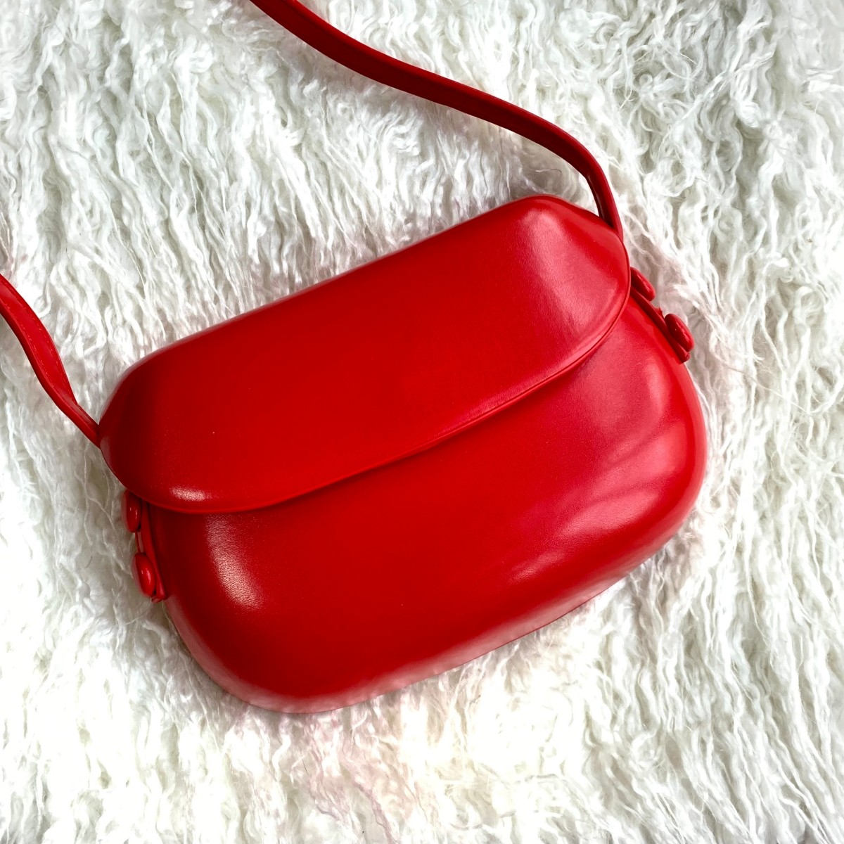 新年红色黑色亮面小包迷你斜挎小包包女百搭简约欧美时尚手机包