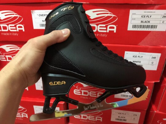 正品意大利edea手工选手冰鞋花样冰刀鞋icefly7星超轻花样冰鞋
