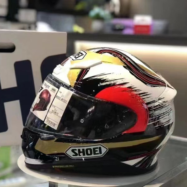 日本进口shoeiz7招财猫电镀镜电动车头盔全盔男女大尾翼四季赛道