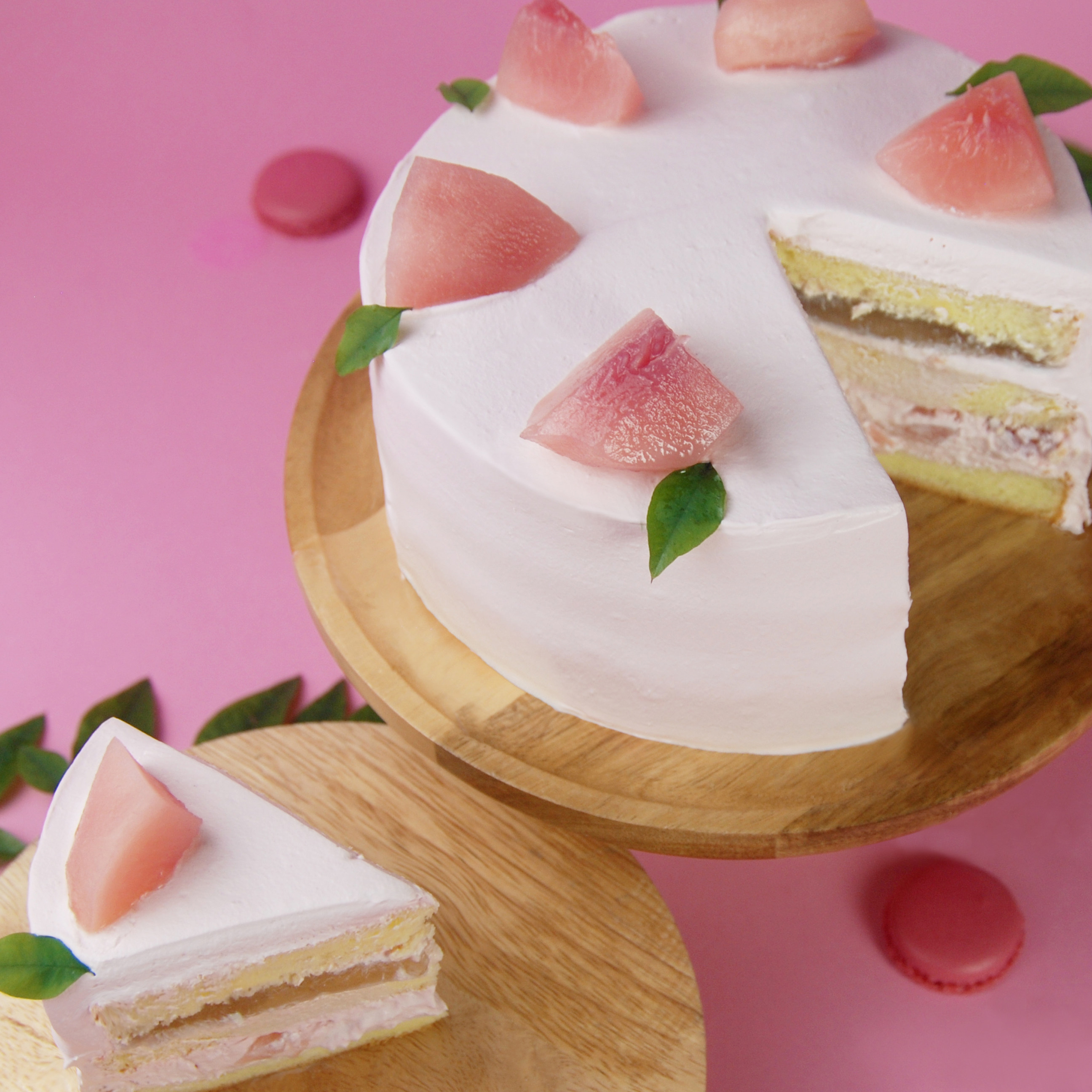 特价成都生日蛋糕同城配送_pitta日本水蜜桃白桃乌龙茶仙女网红生日