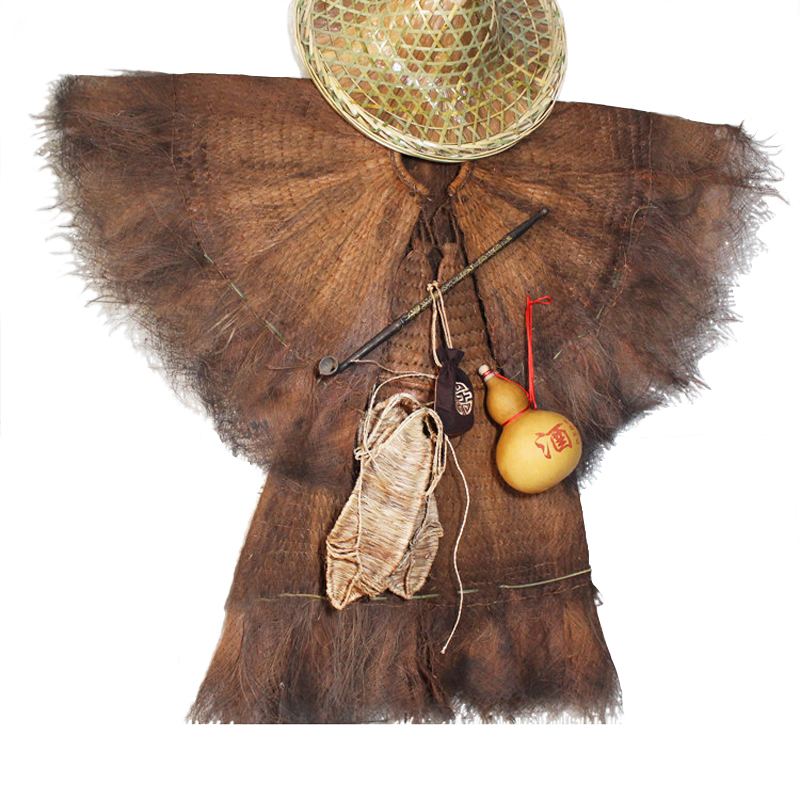 蓑衣斗笠夏季棕衣棕雨披纯手工披肩装饰古风可穿草鞋斗篷田园中年