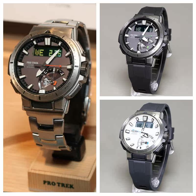 卡西欧pro trek户外登山运动表prw-70-7jf/prw-70y-1jf/prw-70yt